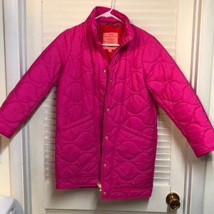J. Crew Pink Quilted Puffer Jacket